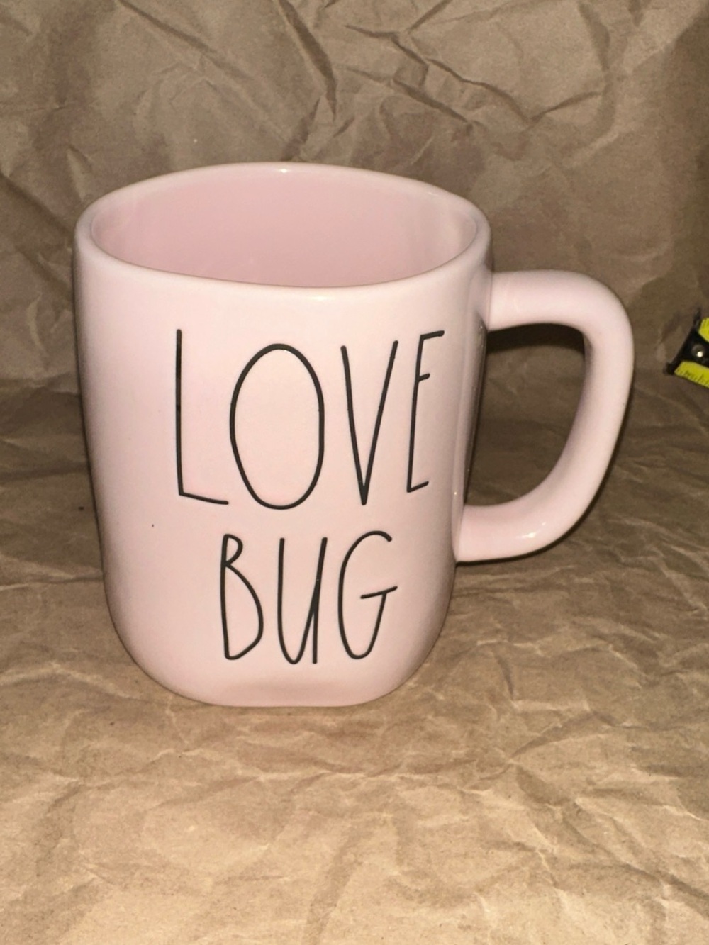 Rae Dunn Valentine ‘s Day Love Hug Pink  Love Ceramic Coffee Mug